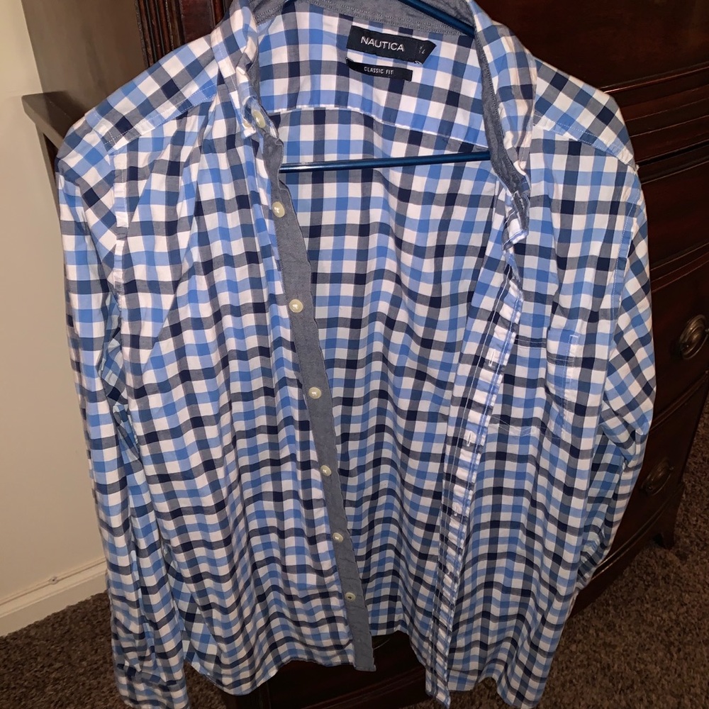 plaid button up dress shirt
